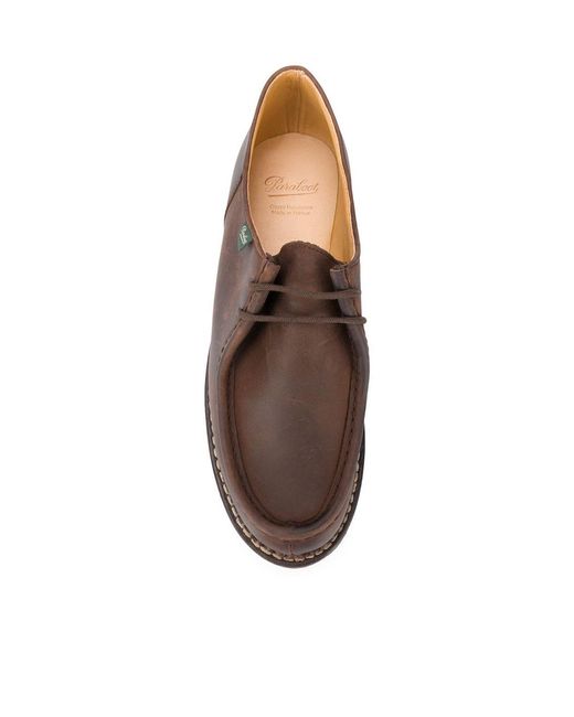 Paraboot Brown Michael Marche Lace-Up Shoes for men