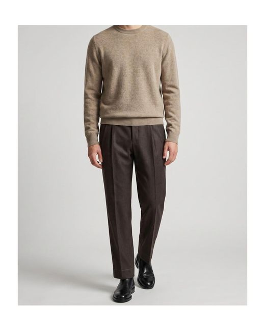Brioni Black Pleated Casual Trousers for men