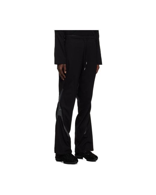 Kiko Kostadinov Black Alec K-Dart Jersey Sweatpants for men
