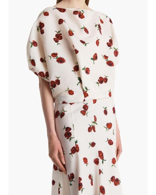 Khaite Pink Printed Tops