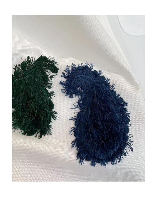 Thom Browne Blue Long-Sleeved Shirt for men