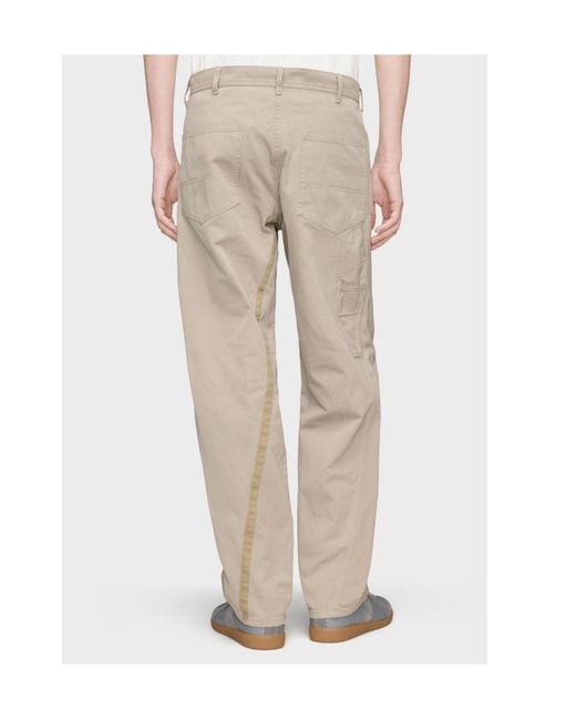 Maison Margiela Natural Cotton Trousers for men