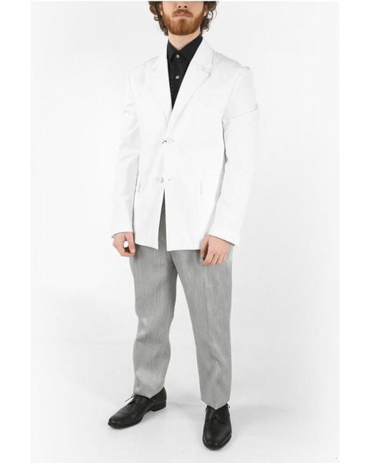 Bottega Veneta White Long-Sleeved Jacket for men