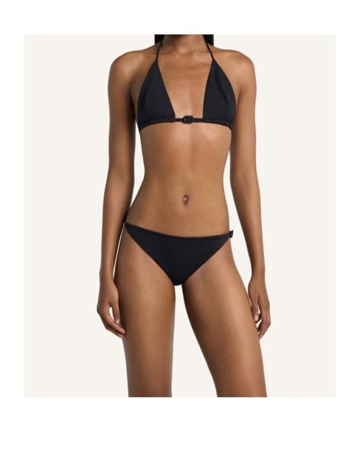 Courreges Black Courrèges Buckle Bikini