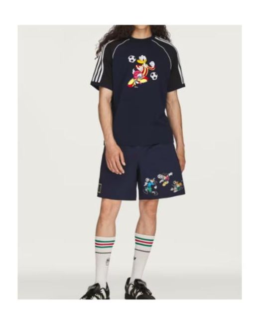 Adidas Blue X Disney Short-Sleeved T-Shirt for men