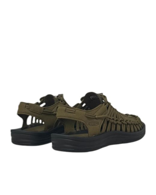 Keen Green Round-Toe Flat Sandals