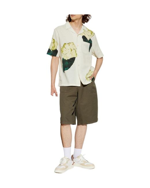 AllSaints White Nouvelle Floral Short-Sleeve Shirt