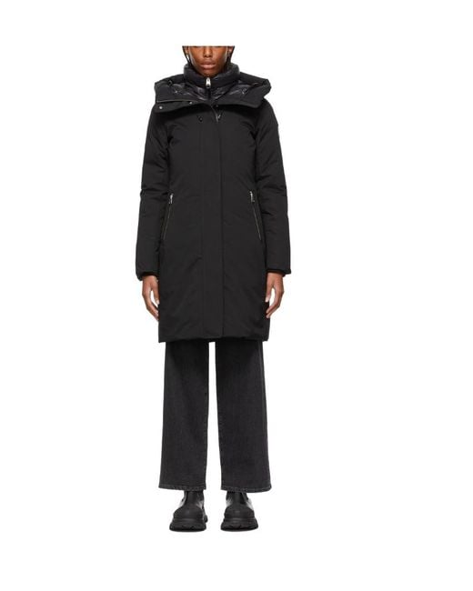 Mackage Black Padded Down Hooded Coat