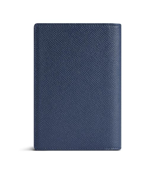 Balenciaga Blue Logo Printed Passport Holder for men