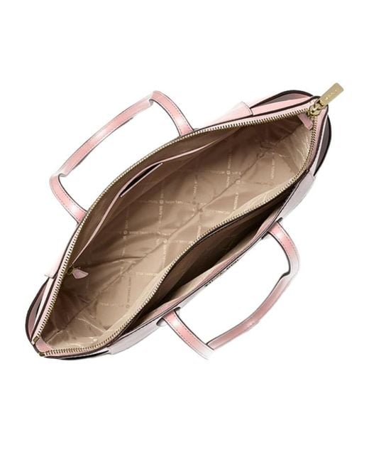Michael Kors Pink Marilyn Medium Saffiano Leather Tote Bag