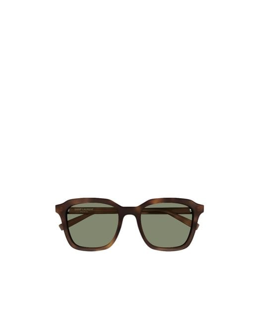 Saint Laurent Green Sl 457 Rectangular Sunglasses for men