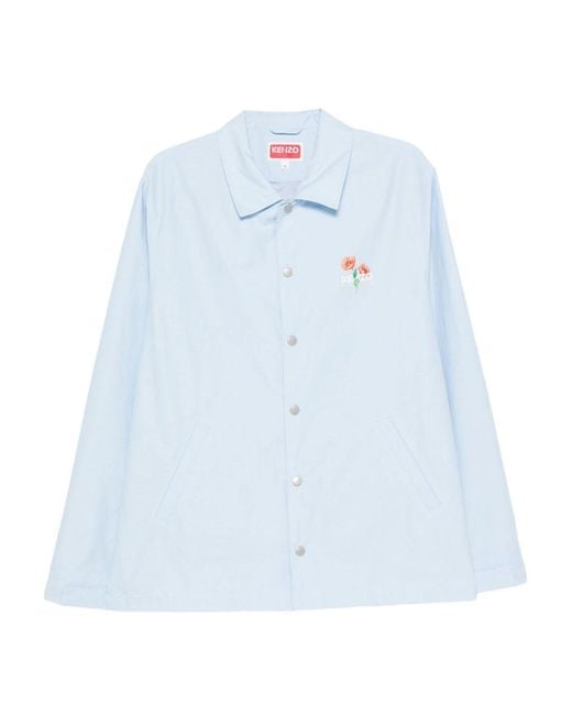 KENZO Blue Archive Bouquet' Light Coach Jacket for men