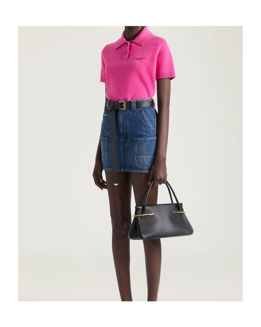 Givenchy Pink Short-Sleeved Knitted Polo Shirt