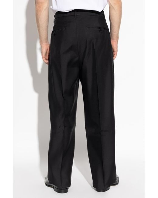 DSquared² Black Loose-Fit Tailored Trousers for men