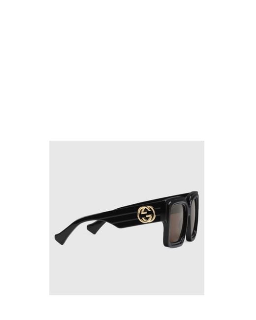 Gucci Multicolor Eyewear Logo-Plaque Oversized-Frame Sunglasses