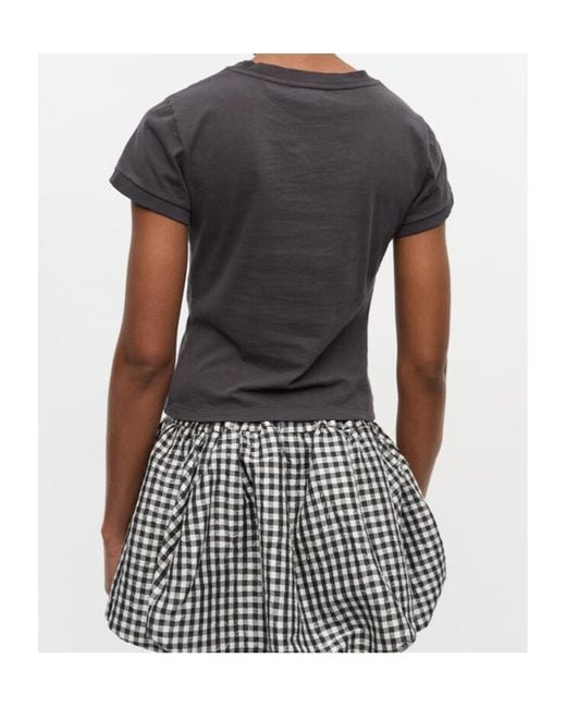 Ganni Black Printed T-Shirt