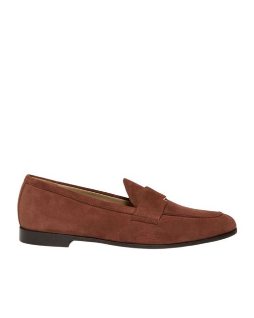Max Mara Brown Round Toe Loafers
