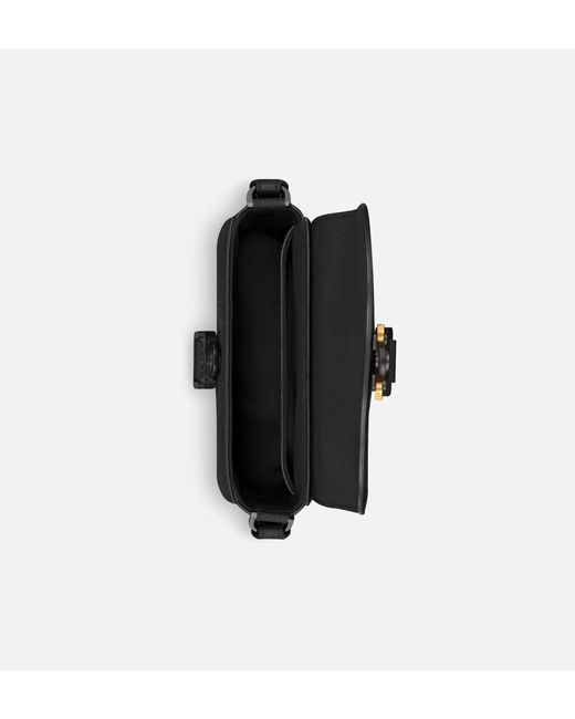 Dior Black Mini Saddle Messenger Bag With Flap for men