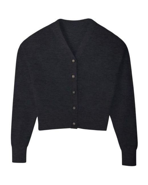 Jacquemus Blue Logo Embroidered V-Neck Cardigan