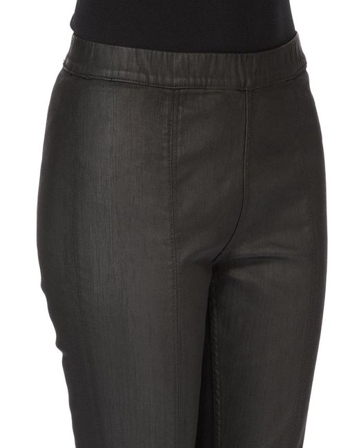 Rick Owens Black Slit Front Leggings