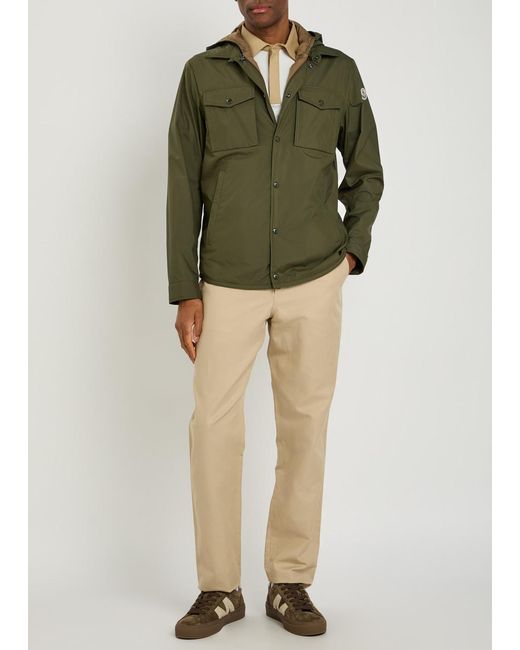 Moncler Green Chirano Layered Shell Jacket for men