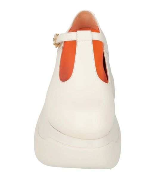 Marni White Solid Color Loafers
