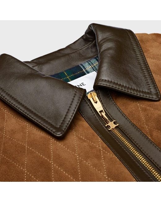 Céline Brown Quilted Jacket
