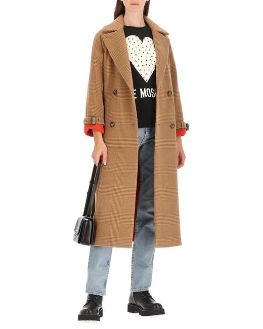Moschino Black Round Collar And Long-Sleeved T-Shirt