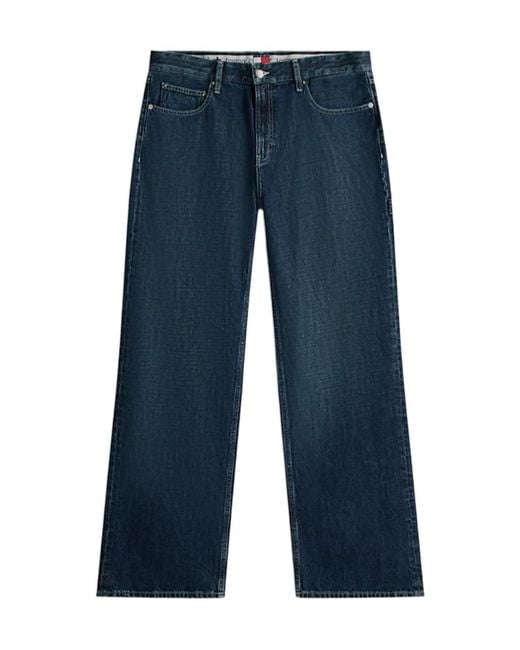 Tommy Hilfiger Blue Tommy Girl Low Rise Relaxed Straight Leg Jeans