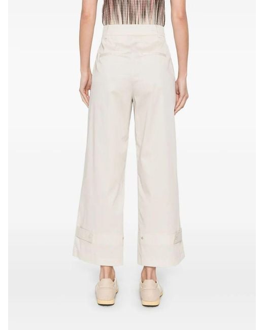 Herno White Pleat-Detailing Trousers