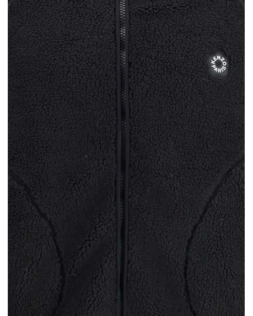 KENZO Blue Boke Flower 2.0 Zip Up Hoodie for men