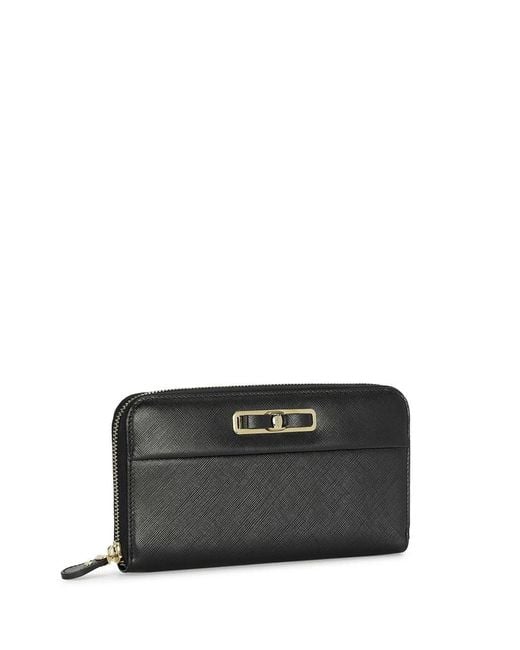 Ferragamo Black Logo Wallet