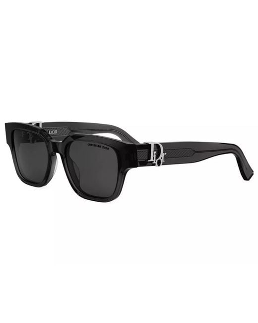 Dior Black Eyewear Oblique S1I Square Frame Sunglasses