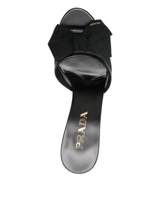 Prada Multicolor Mesh Heeled Slip-On Sandals