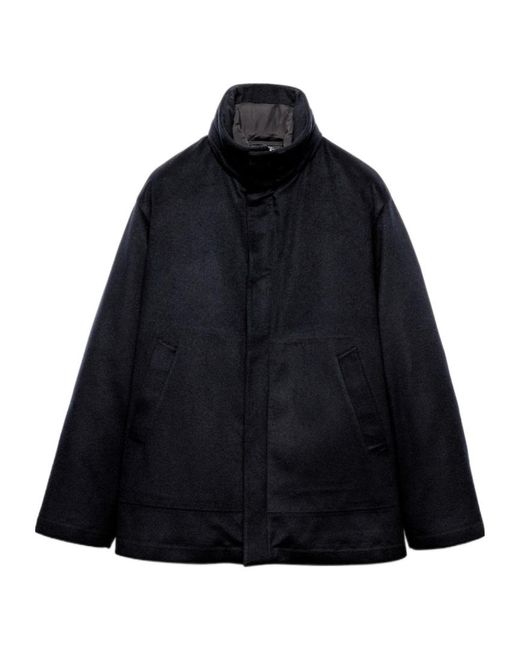 Prada Blue Straight Hem Down Jacket for men