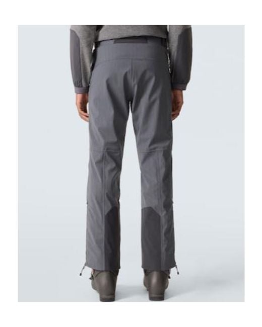 Sease Gray Indren Pinstripe Wool-Blend Ski Pants for men