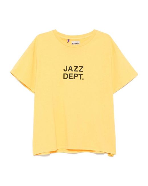 GALLERY DEPT. Men's Yellow Short-Sleeved T-Shirt