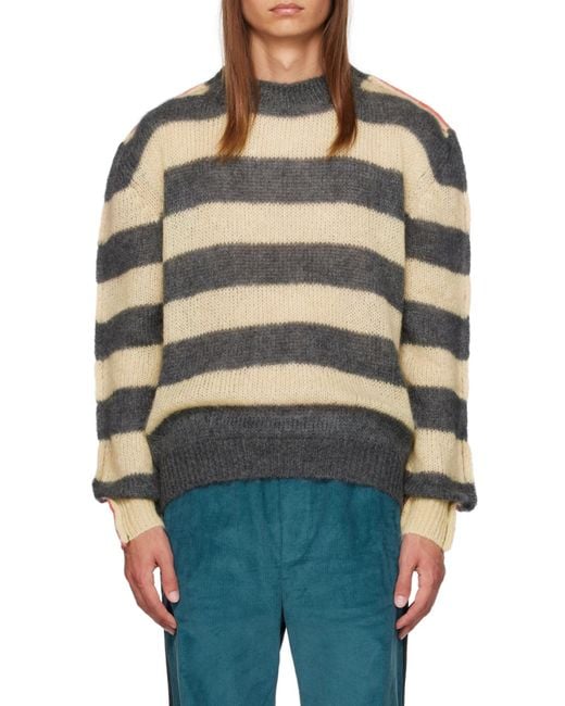 Marni Multicolor Striped Crewneck Knitted Jumper for men