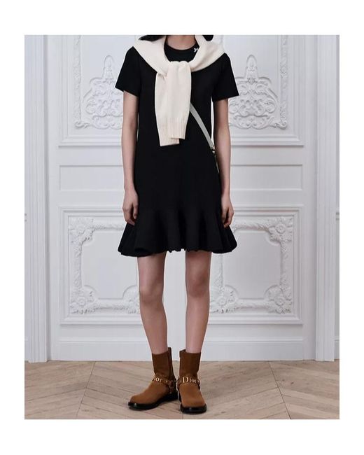 Dior Black Godet Dress