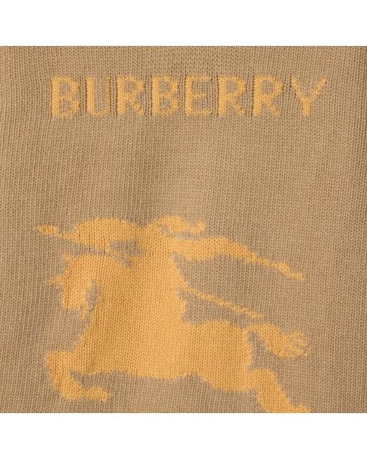 Burberry Natural Logo Detailed Knitted Jumper
