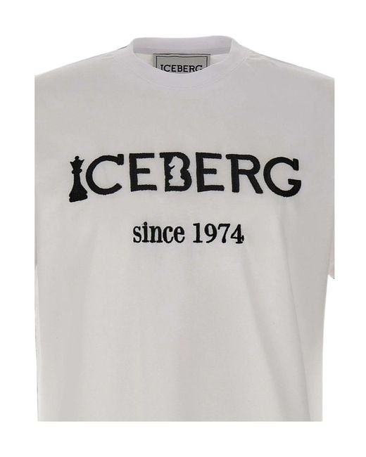 Iceberg Gray Short-Sleeved T-Shirt for men