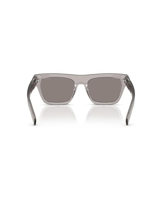 Prada White Eyewear Square Frame Sunglasses