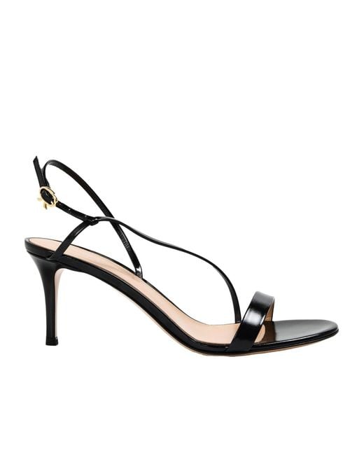 Gianvito Rossi Metallic Simple High-Heeled Sandals