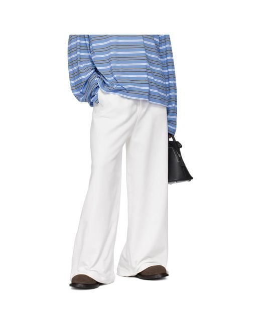 Marni Black Wide-Leg Drawstring Trousers for men