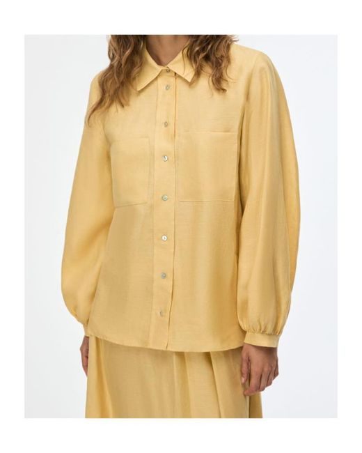 iBlues Yellow Linen Shirt