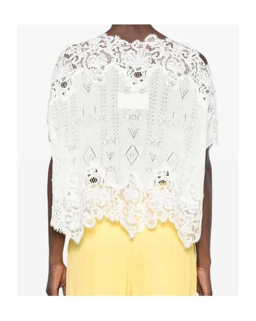 Ermanno Scervino White Embroidered Top