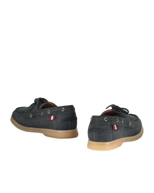 Bally Black Round-Toe Moccasins for men