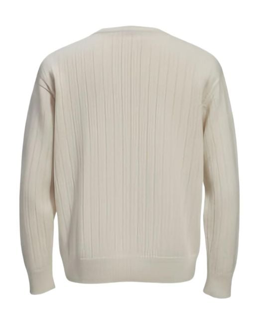 Eleventy White Long-Sleeved Sweater
