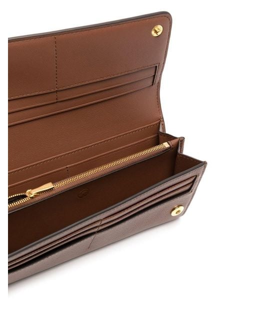 Mulberry Brown Continental Flap Wallet