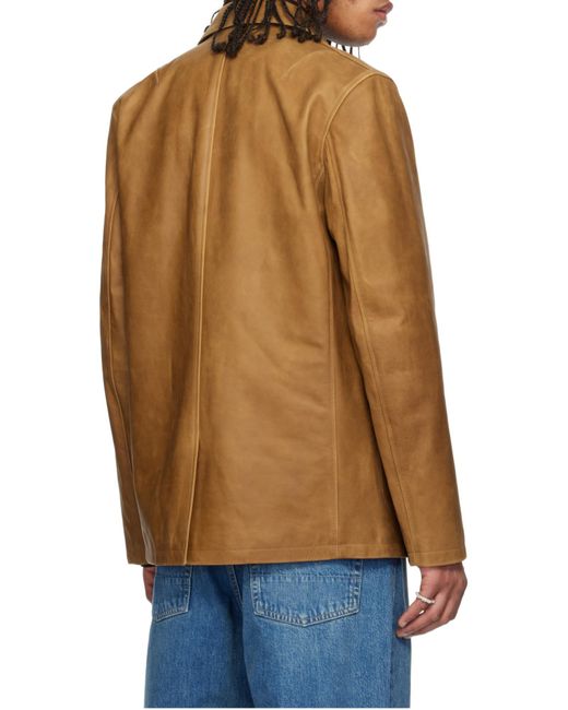 Our Legacy Brown Opening Blazer for men